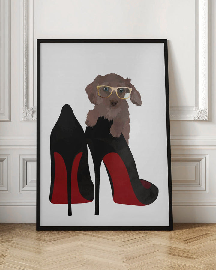 Daschand Shoe - Stretched Canvas, Poster or Fine Art Print I Heart Wall Art