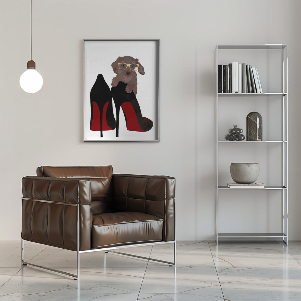 Daschand Shoe - Stretched Canvas, Poster or Fine Art Print I Heart Wall Art