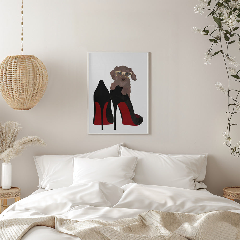 Daschand Shoe - Stretched Canvas, Poster or Fine Art Print I Heart Wall Art
