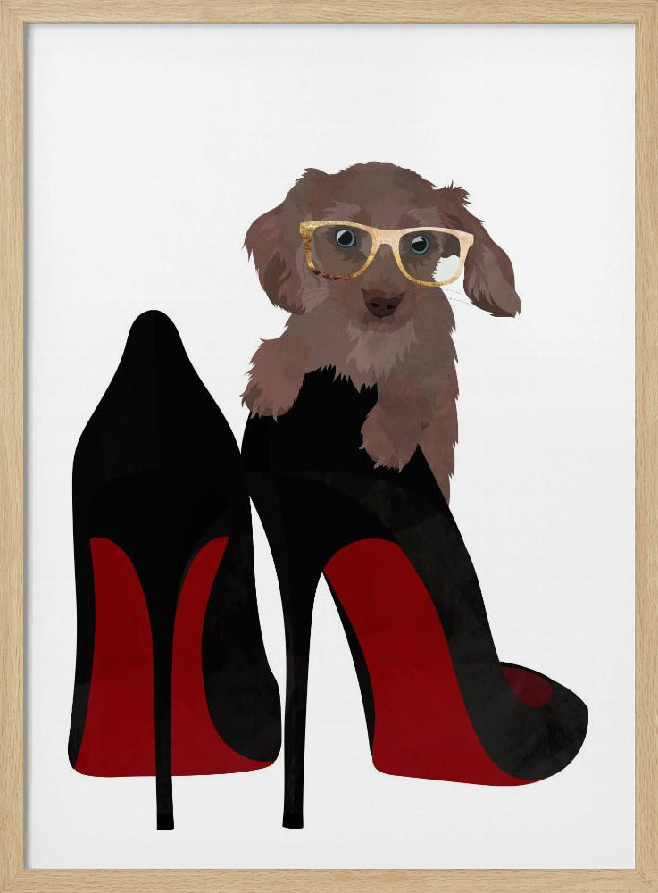 Daschand Shoe - Stretched Canvas, Poster or Fine Art Print I Heart Wall Art