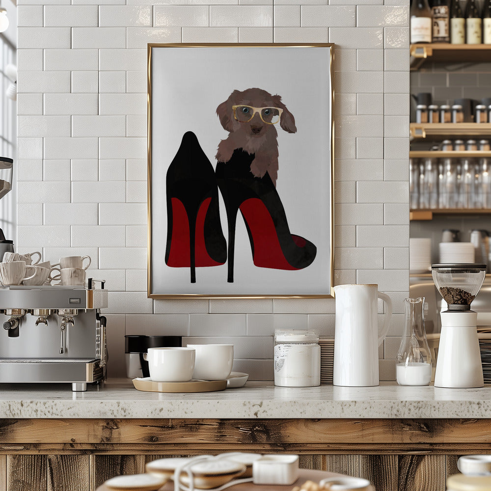 Daschand Shoe - Stretched Canvas, Poster or Fine Art Print I Heart Wall Art