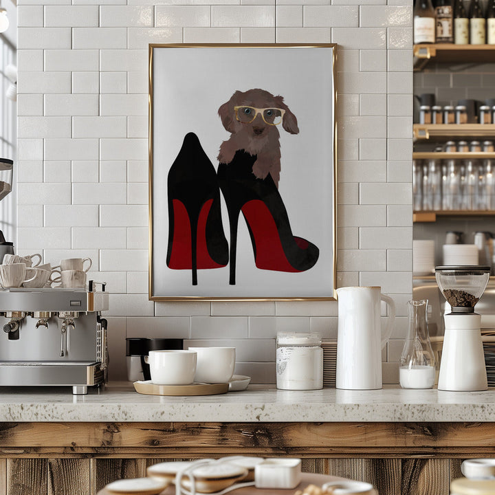 Daschand Shoe - Stretched Canvas, Poster or Fine Art Print I Heart Wall Art