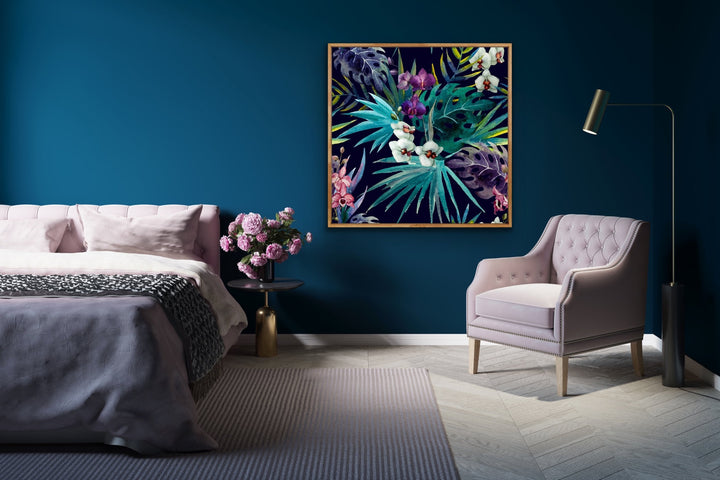 Days Of Summer - Tropical Palm Canvas Wall Art Print - I Heart Wall Art