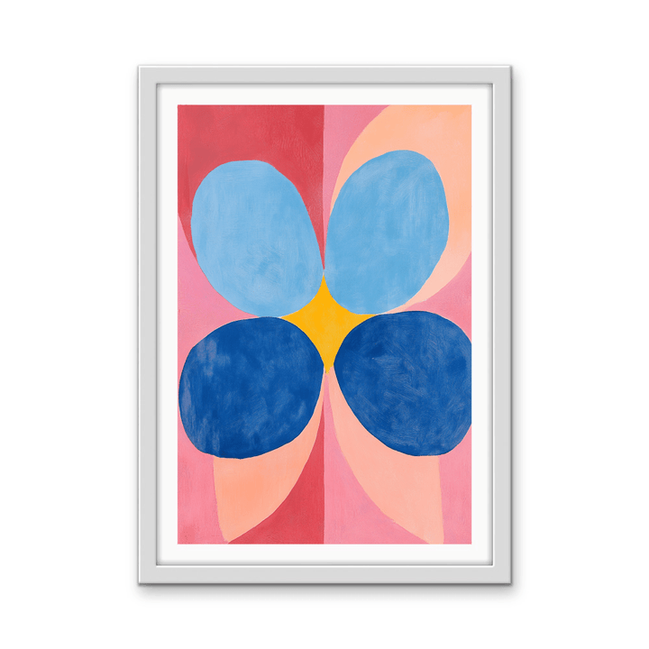 Deconstructed Flower - Colourful Abstract Contemporary Stretched Canvas or Wall Art Print - I Heart Wall Art - Poster Print, Canvas Print or Framed Art Print