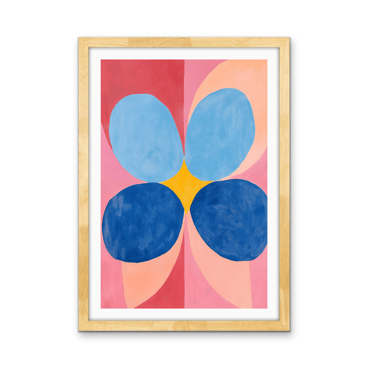 Deconstructed Flower - Colourful Abstract Contemporary Stretched Canvas or Wall Art Print - I Heart Wall Art - Poster Print, Canvas Print or Framed Art Print