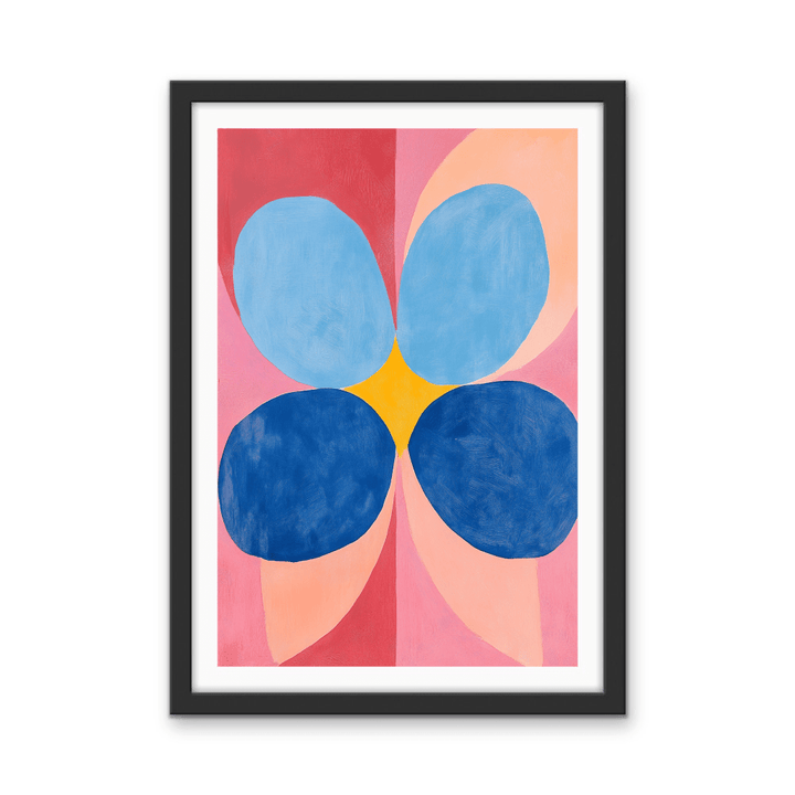Deconstructed Flower - Colourful Abstract Contemporary Stretched Canvas or Wall Art Print - I Heart Wall Art - Poster Print, Canvas Print or Framed Art Print