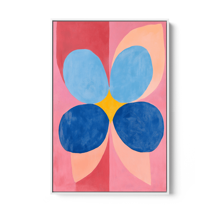 Deconstructed Flower - Colourful Abstract Contemporary Stretched Canvas or Wall Art Print - I Heart Wall Art - Poster Print, Canvas Print or Framed Art Print