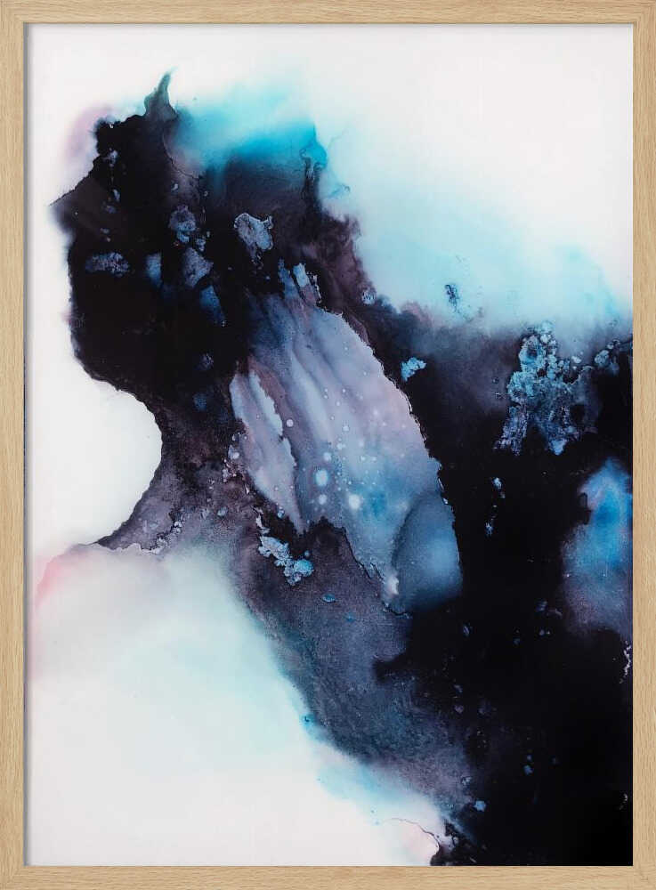 Deep Blue Nebula - Stretched Canvas, Poster or Fine Art Print - I Heart Wall Art - Poster Print, Canvas Print or Framed Art Print