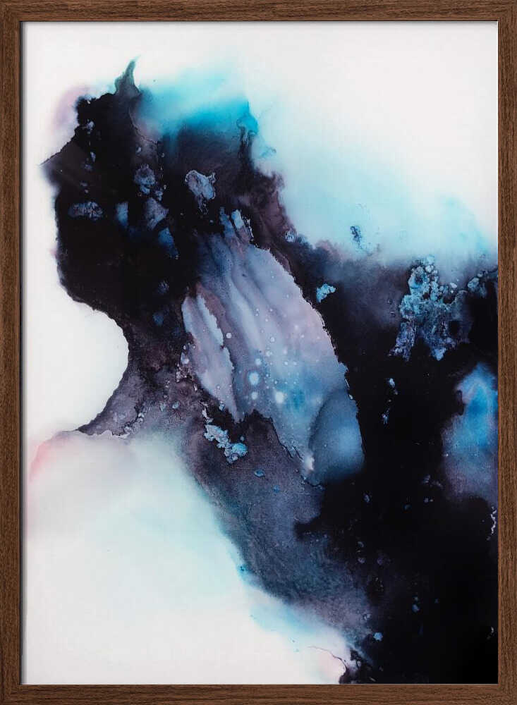 Deep Blue Nebula - Stretched Canvas, Poster or Fine Art Print - I Heart Wall Art - Poster Print, Canvas Print or Framed Art Print