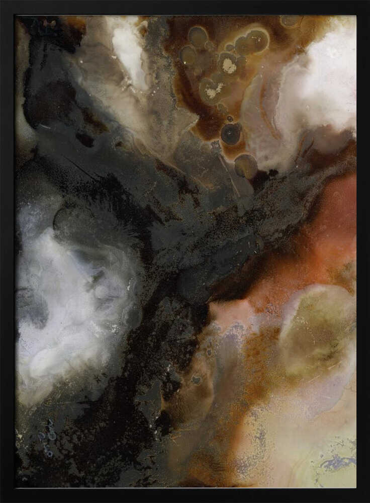 Deep Earth Swirl - Stretched Canvas, Poster or Fine Art Print - I Heart Wall Art - Poster Print, Canvas Print or Framed Art Print