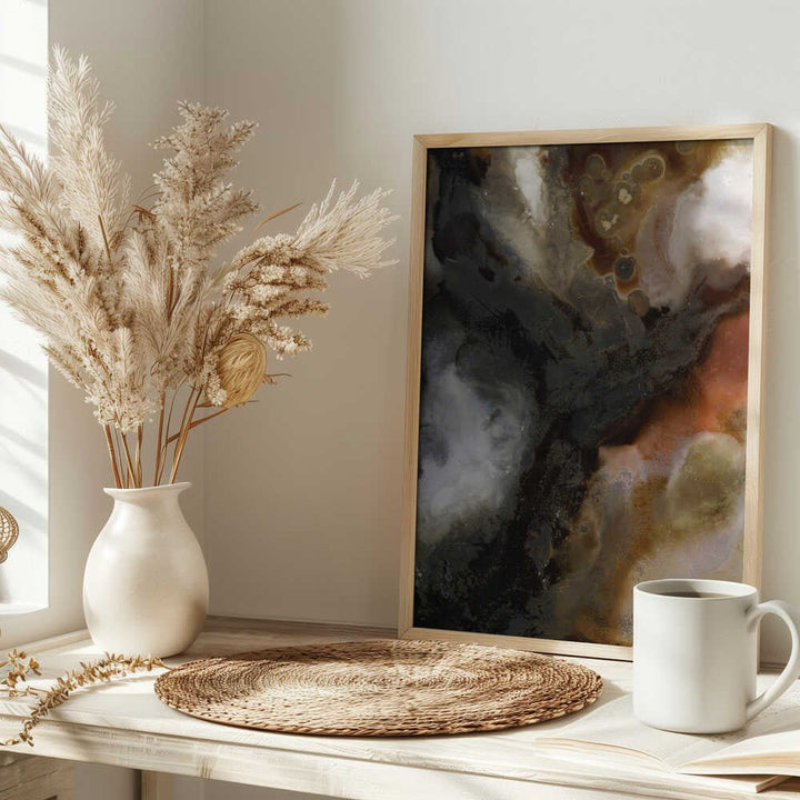 Deep Earth Swirl - Stretched Canvas, Poster or Fine Art Print - I Heart Wall Art - Poster Print, Canvas Print or Framed Art Print
