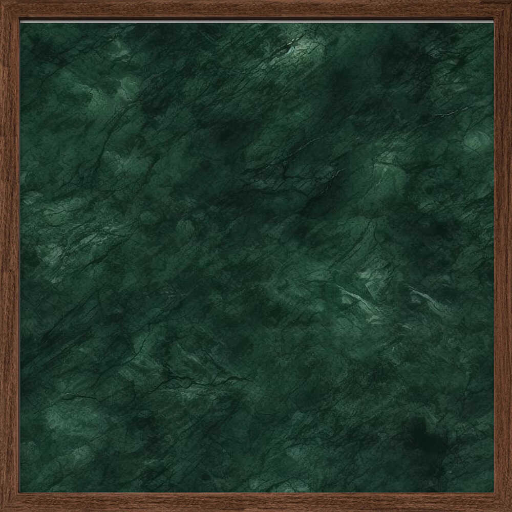 Deep Green Marble - Square Stretched Canvas, Poster or Fine Art Print - I Heart Wall Art - Poster Print, Canvas Print or Framed Art Print