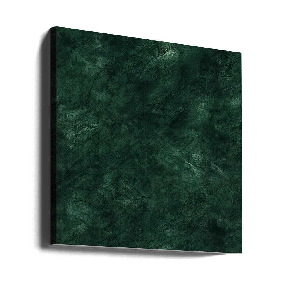 Deep Green Marble - Square Stretched Canvas, Poster or Fine Art Print - I Heart Wall Art - Poster Print, Canvas Print or Framed Art Print