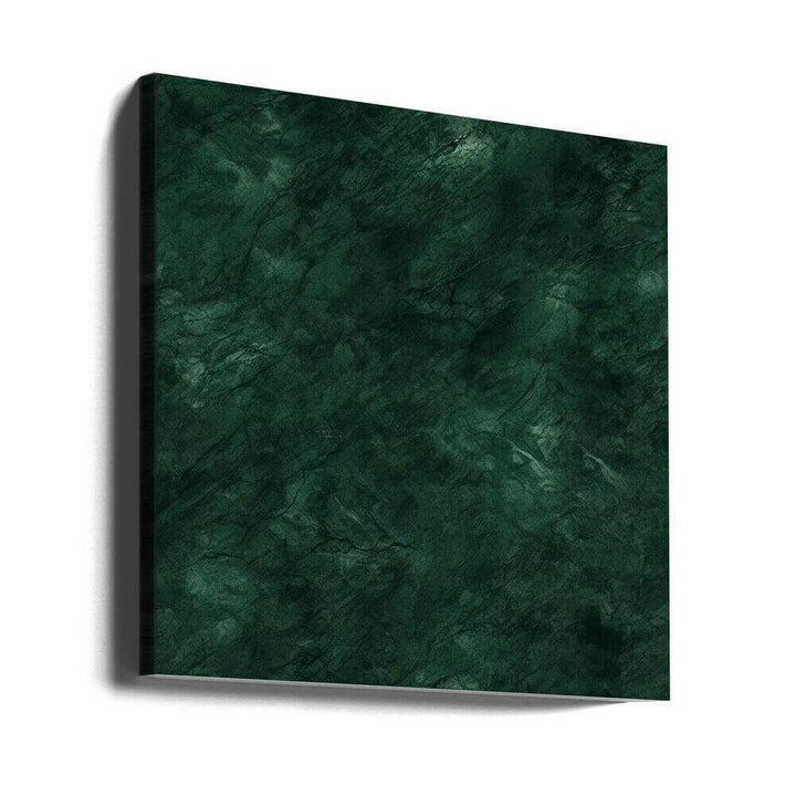 Deep Green Marble - Square Stretched Canvas, Poster or Fine Art Print - I Heart Wall Art - Poster Print, Canvas Print or Framed Art Print