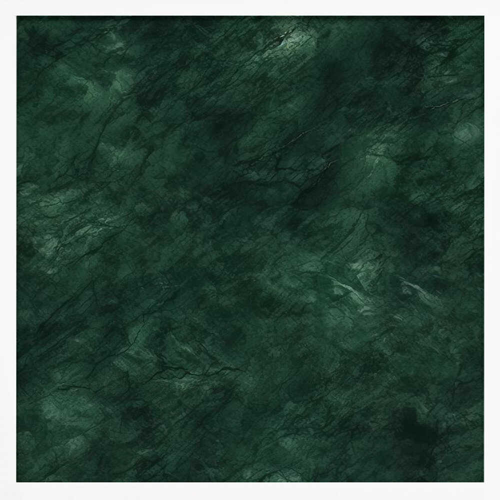 Deep Green Marble - Square Stretched Canvas, Poster or Fine Art Print - I Heart Wall Art - Poster Print, Canvas Print or Framed Art Print