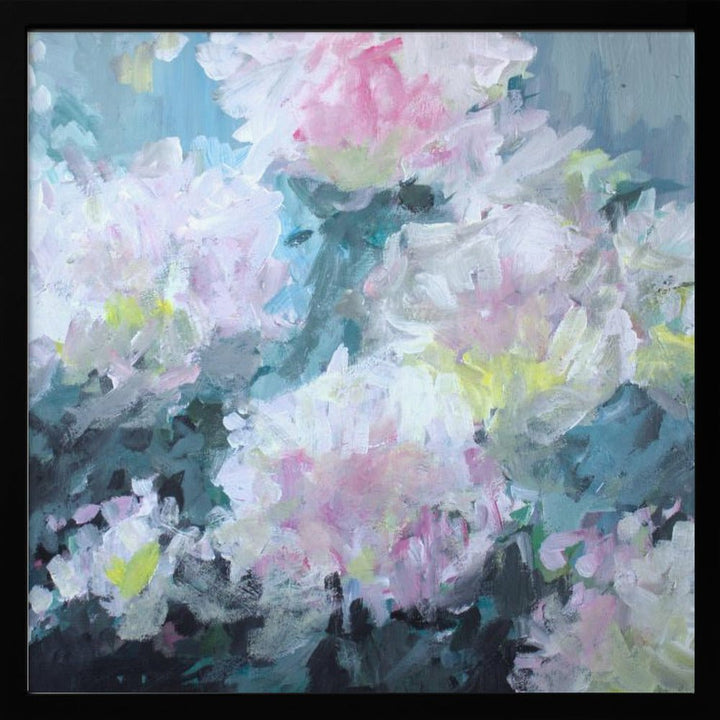 Delicate Pink and White Blossoms - Square Stretched Canvas, Poster or Fine Art Print - I Heart Wall Art - Poster Print, Canvas Print or Framed Art Print