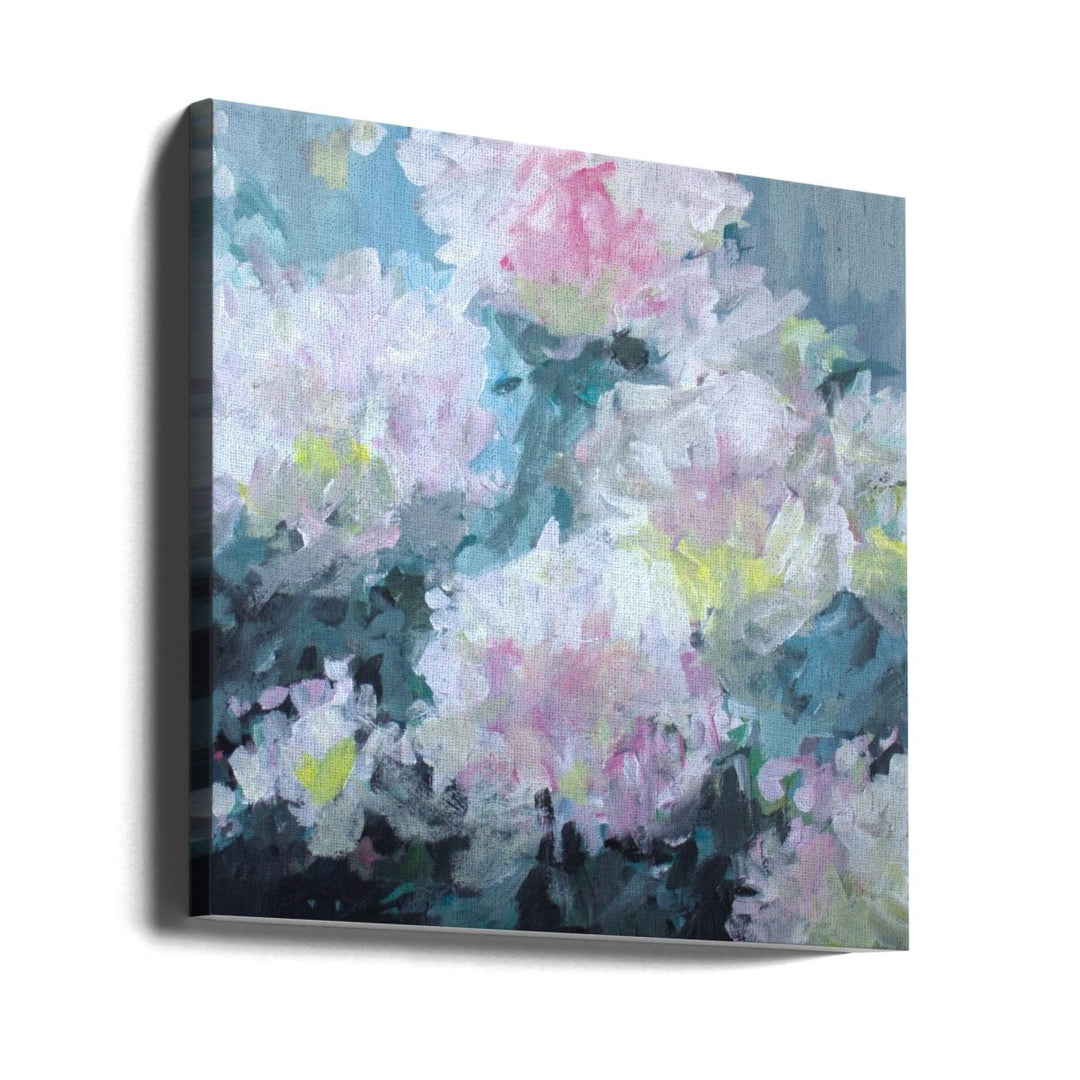Delicate Pink and White Blossoms - Square Stretched Canvas, Poster or Fine Art Print - I Heart Wall Art - Poster Print, Canvas Print or Framed Art Print