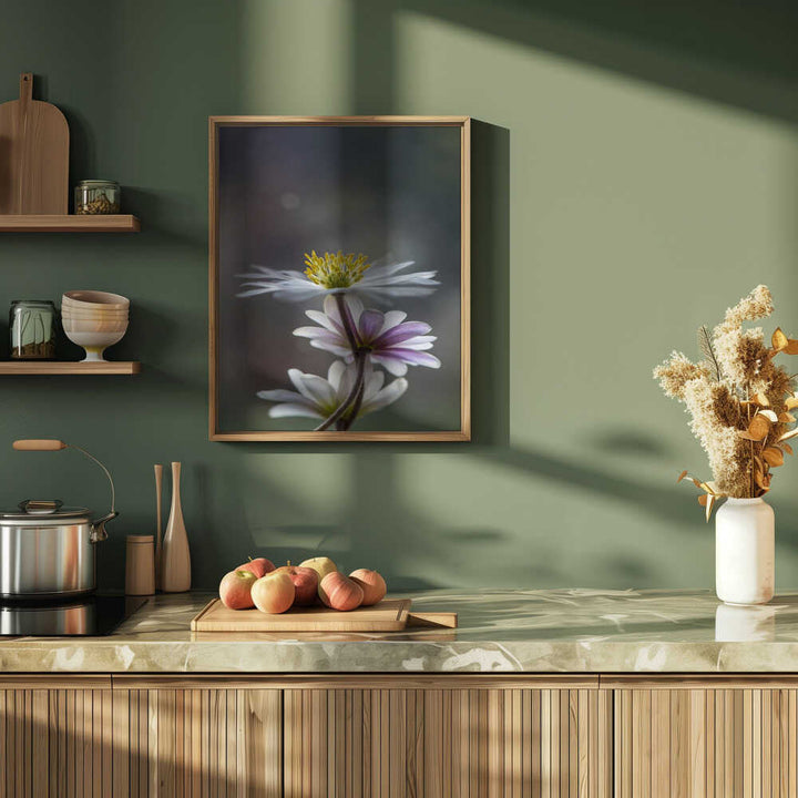 Delicate Spring Flowers - Floral Photographic Stretched Canvas Poster or Fine Art Print