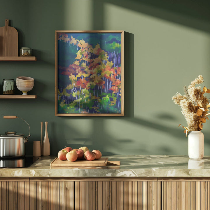 Descending the Hillside - Stretched Canvas, Poster or Fine Art Print I Heart Wall Art