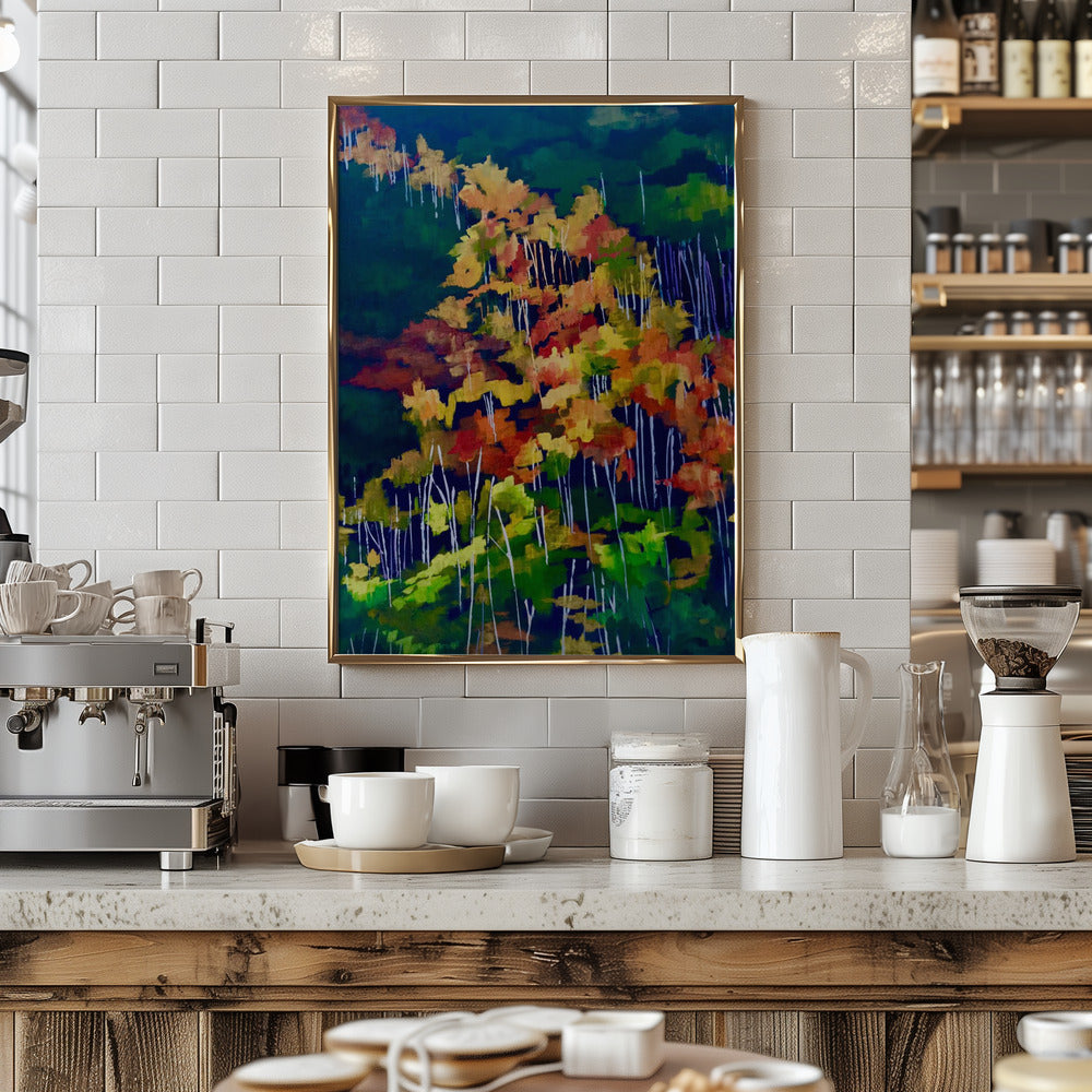 Descending the Hillside - Stretched Canvas, Poster or Fine Art Print I Heart Wall Art