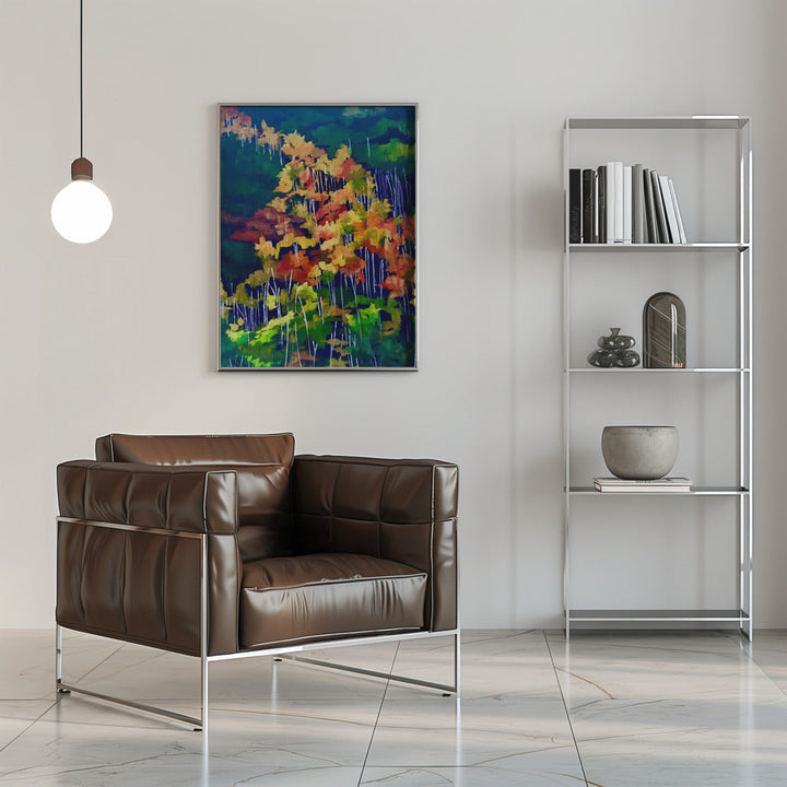 Descending the Hillside - Stretched Canvas, Poster or Fine Art Print I Heart Wall Art