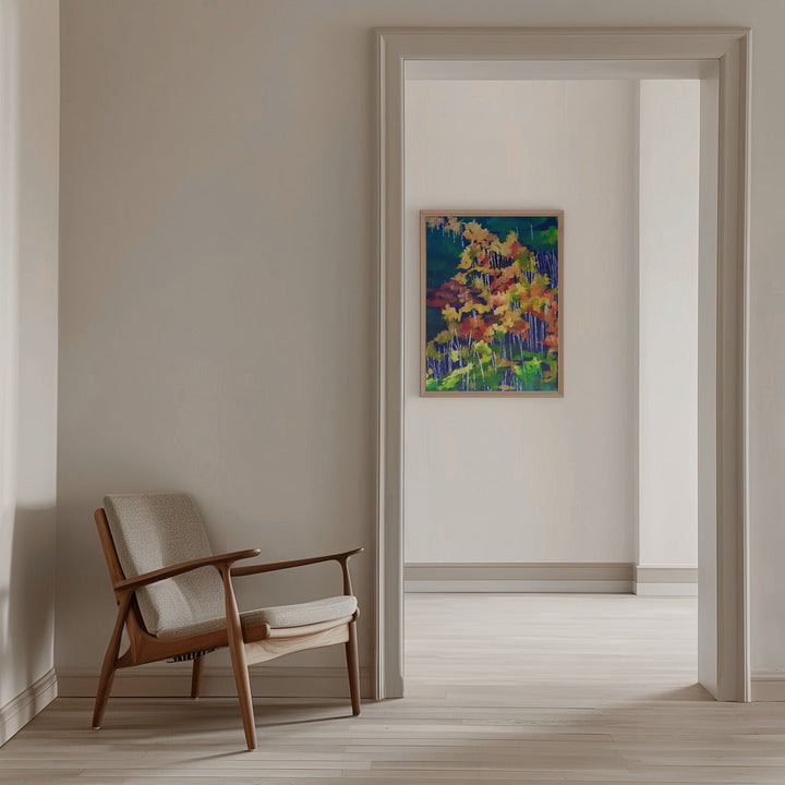 Descending the Hillside - Stretched Canvas, Poster or Fine Art Print I Heart Wall Art