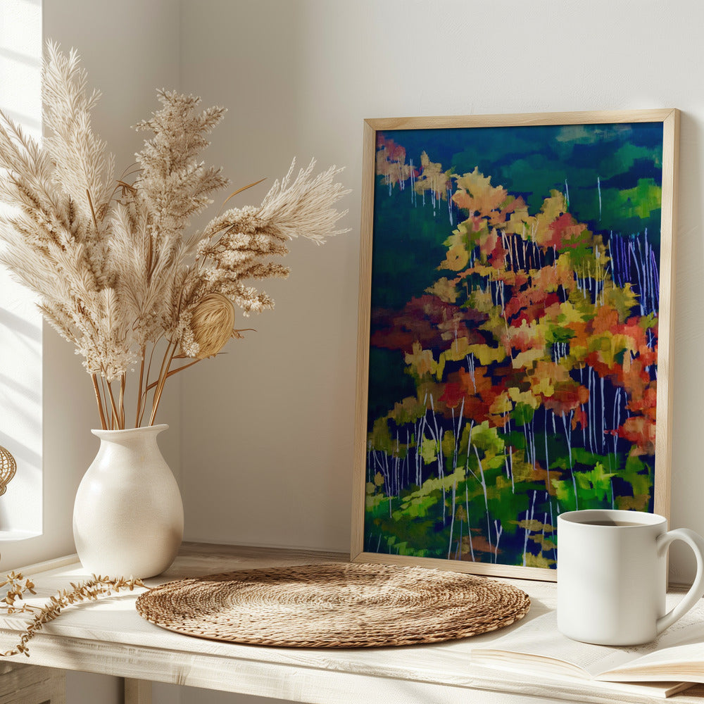 Descending the Hillside - Stretched Canvas, Poster or Fine Art Print I Heart Wall Art