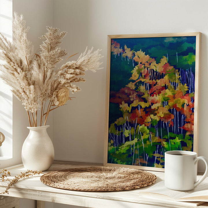 Descending the Hillside - Stretched Canvas, Poster or Fine Art Print I Heart Wall Art