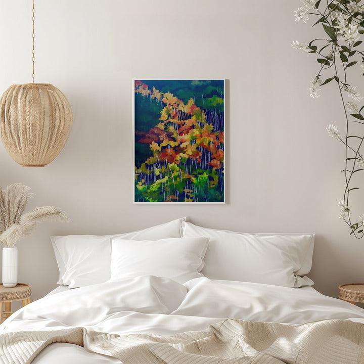 Descending the Hillside - Stretched Canvas, Poster or Fine Art Print I Heart Wall Art