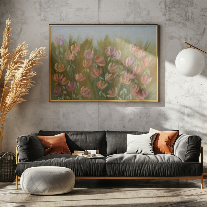 Desert Flowers - Stretched Canvas, Poster or Fine Art Print I Heart Wall Art
