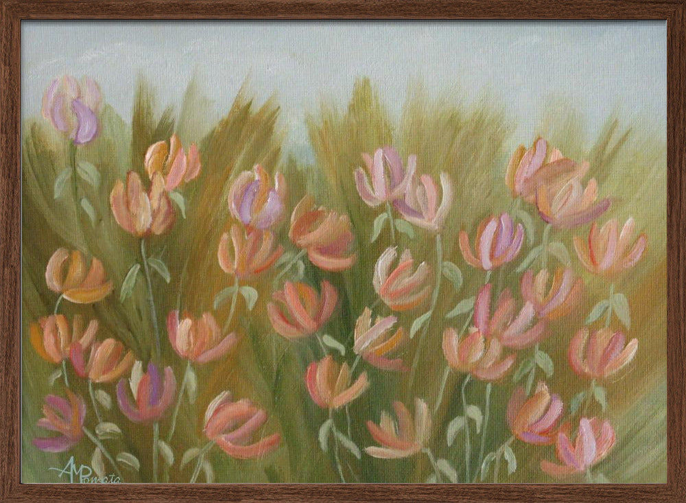 Desert Flowers - Stretched Canvas, Poster or Fine Art Print I Heart Wall Art