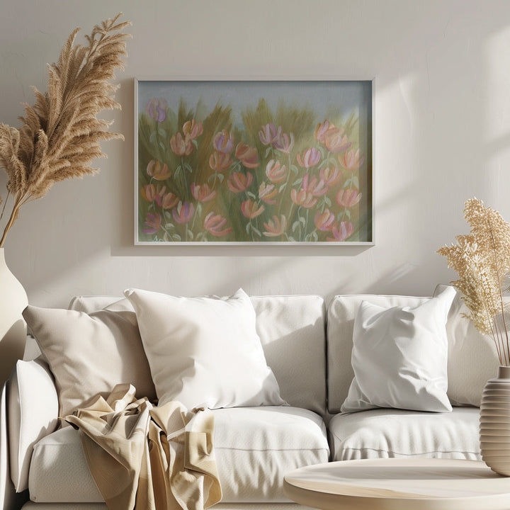 Desert Flowers - Stretched Canvas, Poster or Fine Art Print I Heart Wall Art