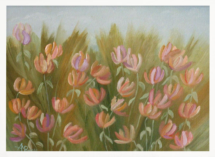 Desert Flowers - Stretched Canvas, Poster or Fine Art Print I Heart Wall Art