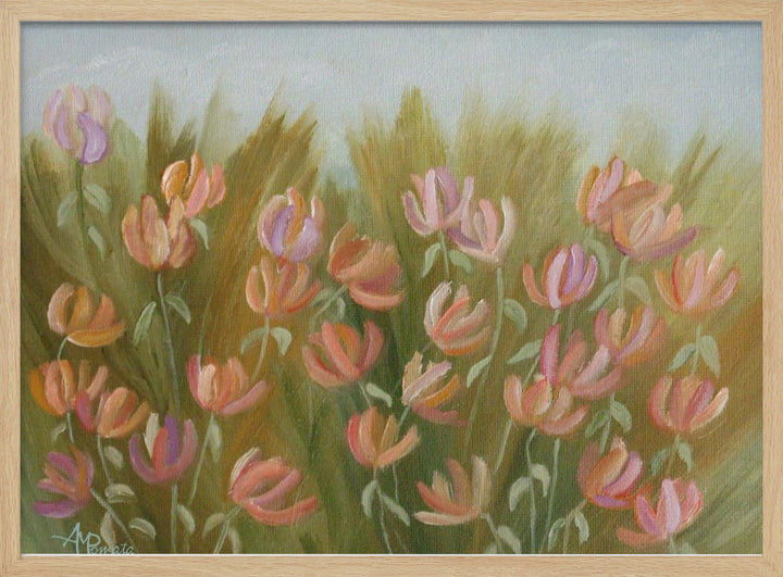 Desert Flowers - Stretched Canvas, Poster or Fine Art Print I Heart Wall Art