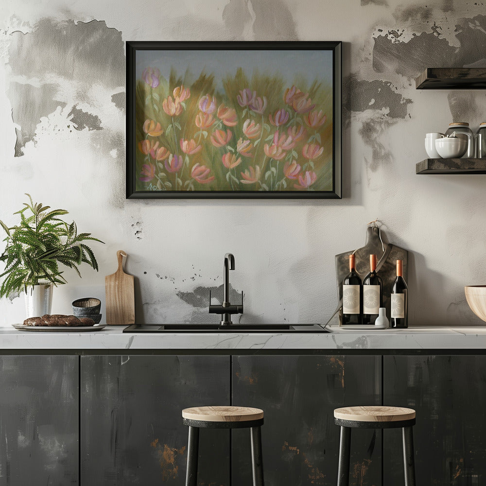 Desert Flowers - Stretched Canvas, Poster or Fine Art Print I Heart Wall Art