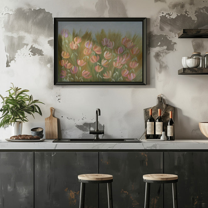 Desert Flowers - Stretched Canvas, Poster or Fine Art Print I Heart Wall Art