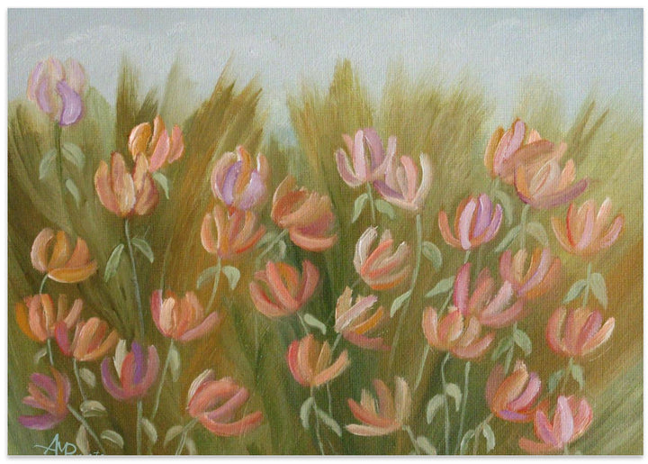 Desert Flowers - Stretched Canvas, Poster or Fine Art Print I Heart Wall Art