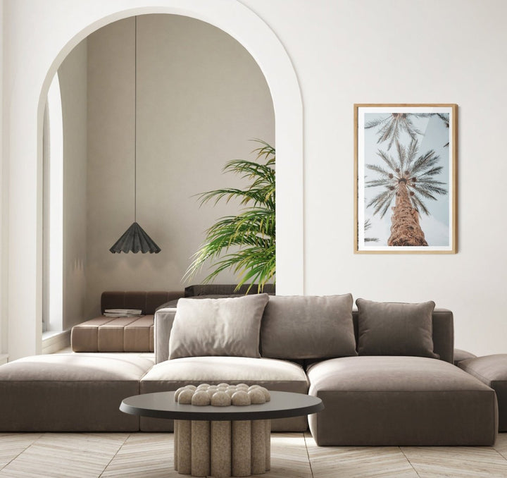 Desert Palms - Coastal Palm Photographic Art / Stretched Canvas Print - I Heart Wall Art - Poster Print, Canvas Print or Framed Art Print