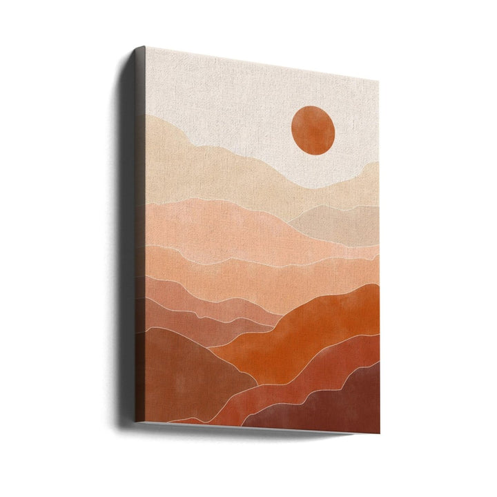 Desert Sun Rise - Stretched Canvas, Poster or Fine Art Print - I Heart Wall Art - Poster Print, Canvas Print or Framed Art Print