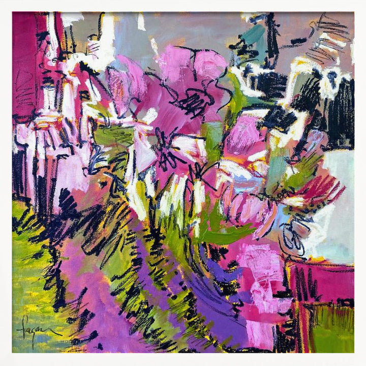Df675a and To Everything There Is a Season Bloom I - Square Stretched Canvas, Poster or Fine Art Print I Heart Wall Art