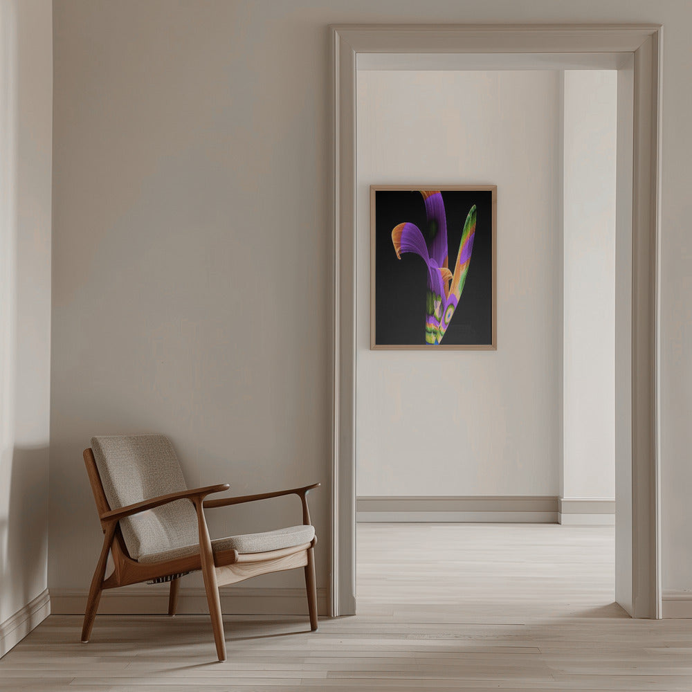 Digital Flower - Stretched Canvas, Poster or Fine Art Print I Heart Wall Art
