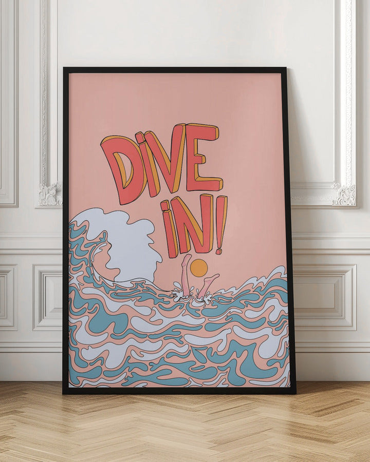 Dive in! - Stretched Canvas, Poster or Fine Art Print I Heart Wall Art