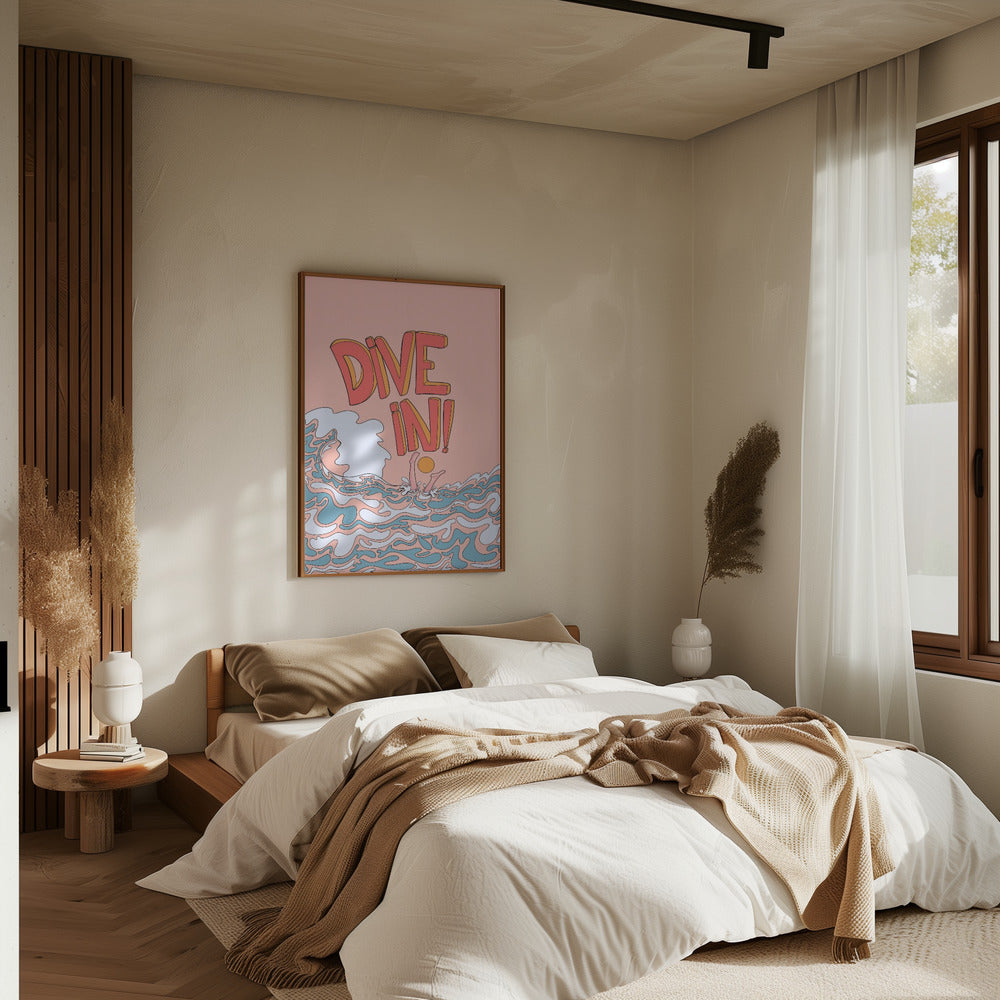 Dive in! - Stretched Canvas, Poster or Fine Art Print I Heart Wall Art
