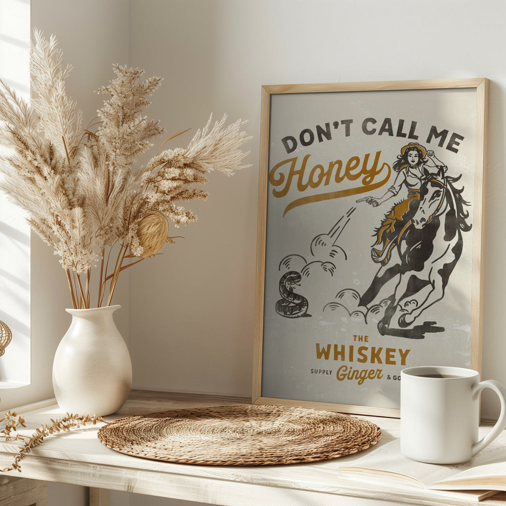 Dont Honey Print 2 - Stretched Canvas, Poster or Fine Art Print I Heart Wall Art