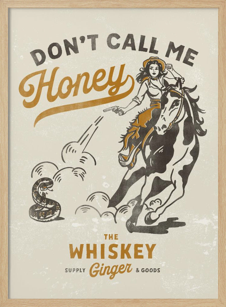Dont Honey Print 2 - Stretched Canvas, Poster or Fine Art Print I Heart Wall Art