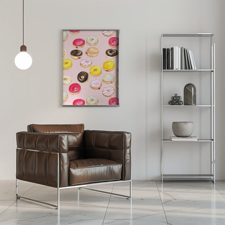 Donuts - Stretched Canvas, Poster or Fine Art Print I Heart Wall Art