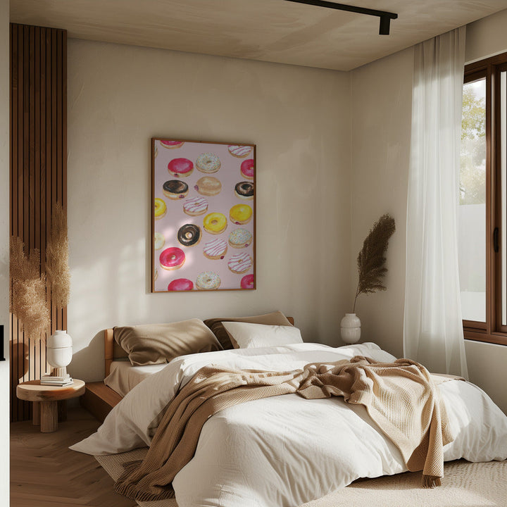 Donuts - Stretched Canvas, Poster or Fine Art Print I Heart Wall Art