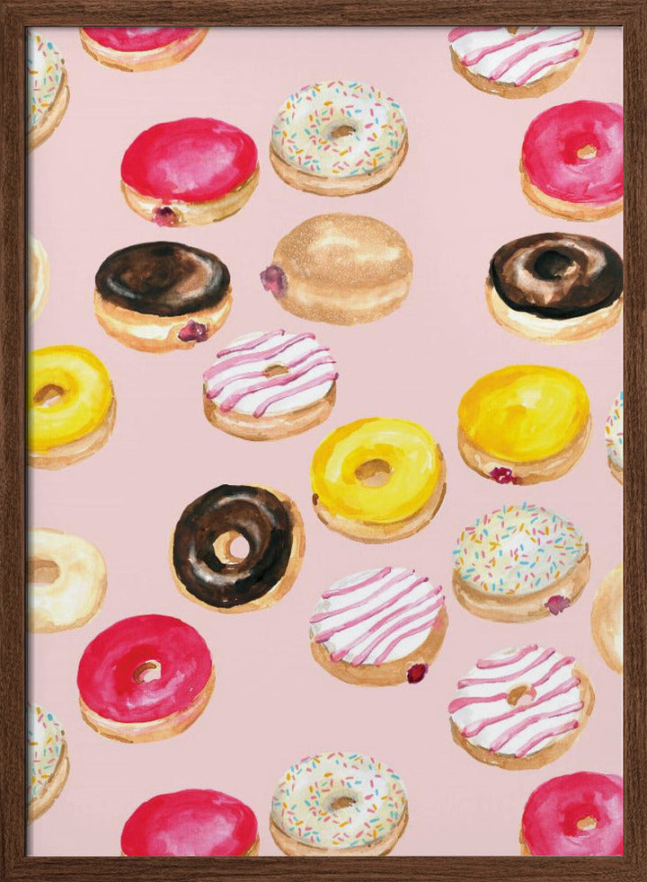 Donuts - Stretched Canvas, Poster or Fine Art Print I Heart Wall Art