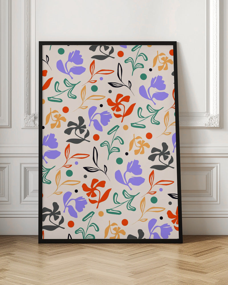 Doodle Garden - Stretched Canvas, Poster or Fine Art Print I Heart Wall Art