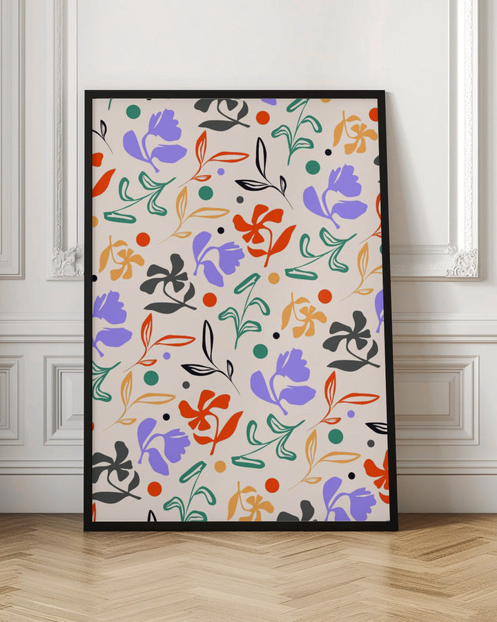 Doodle Garden - Stretched Canvas, Poster or Fine Art Print I Heart Wall Art